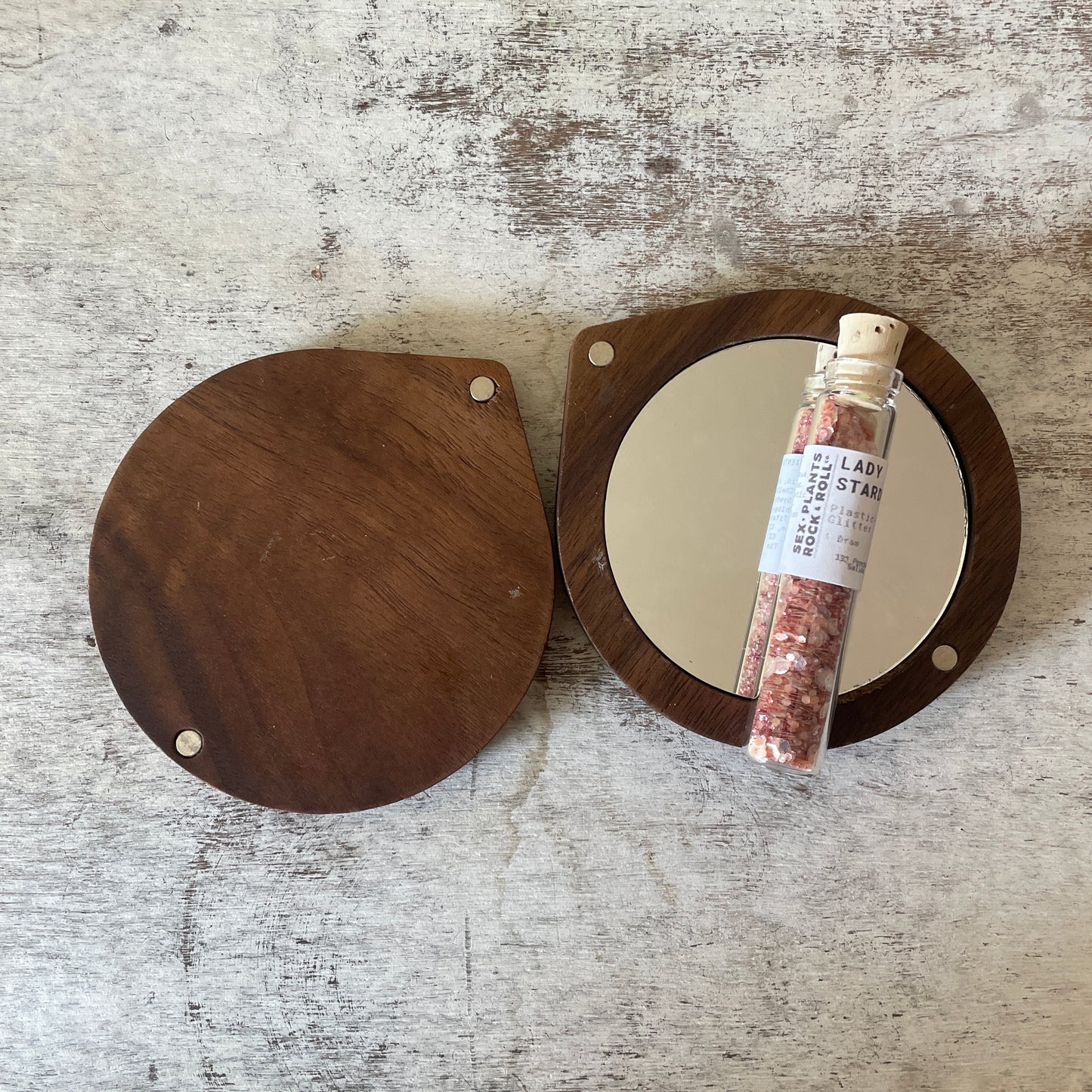 Wooden Travel Mirror
